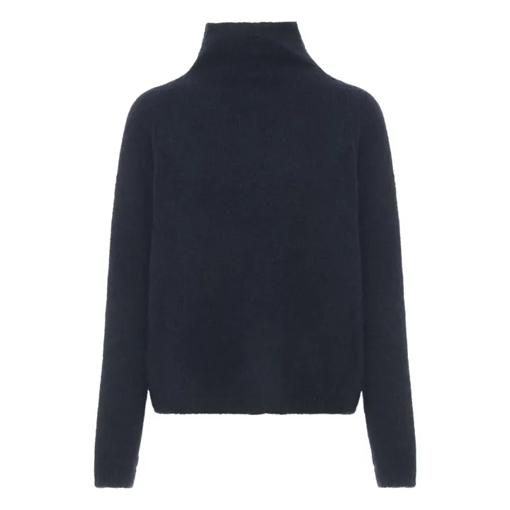 Jersey Sue de lana de merino y alpaca | Azul Marino- Imagen del producto n°0
