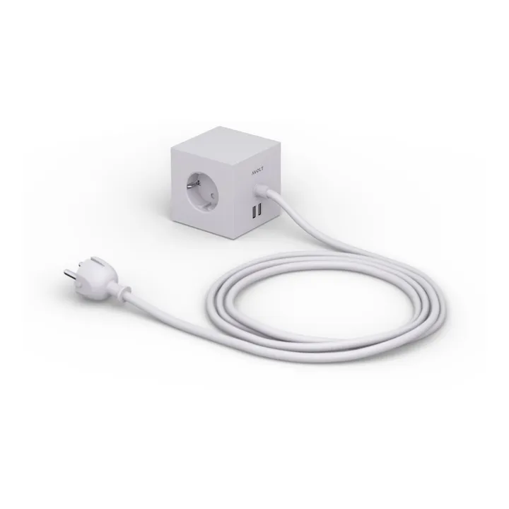 Cable de extensión Square 1 con conector USB | Gris- Imagen del producto n°0