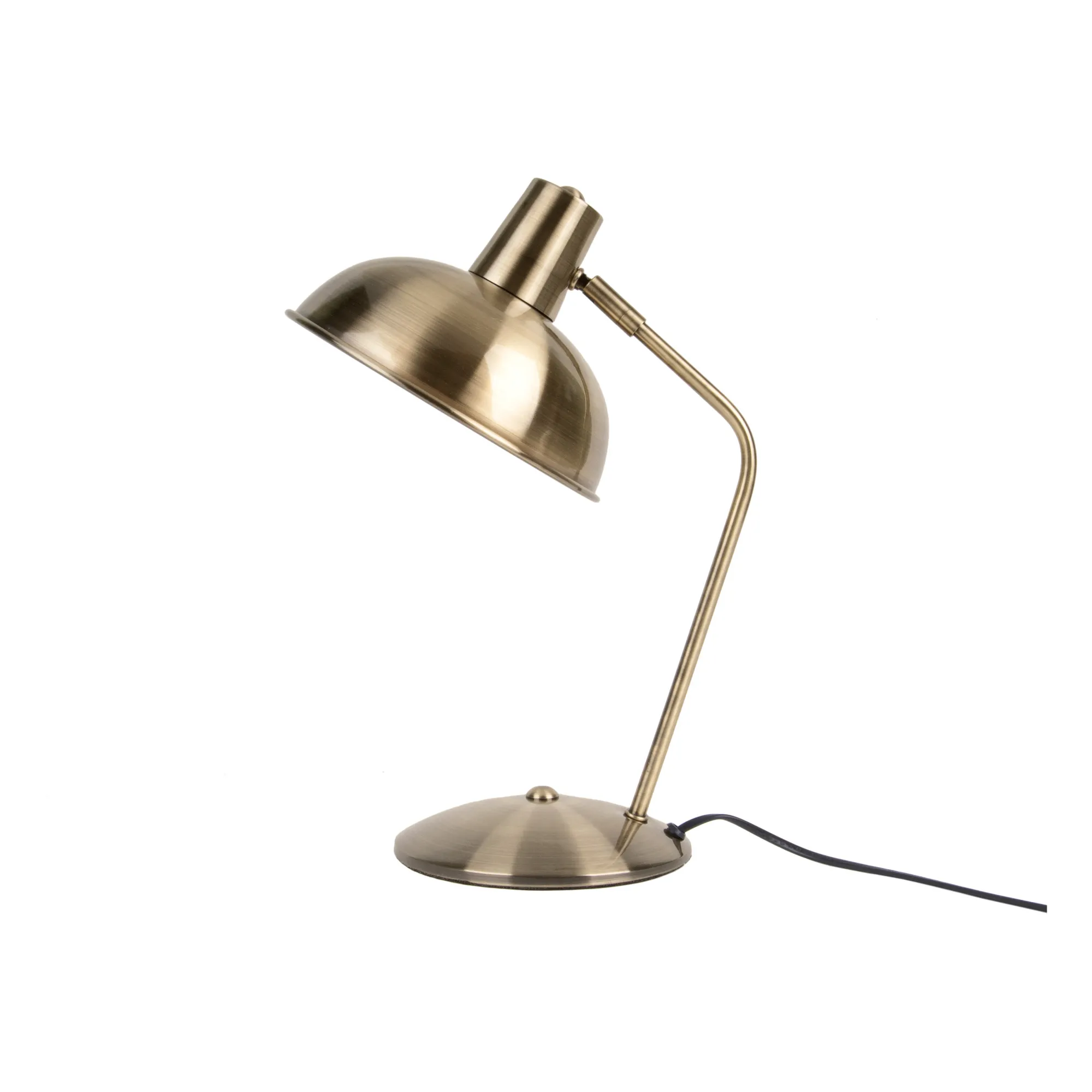 Present Time Gold Hood Table Lamp
