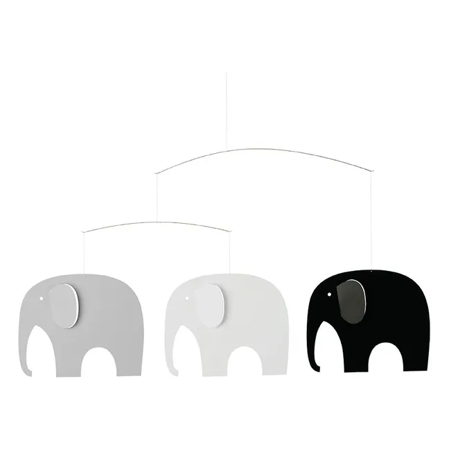 Mobile éléphants | Gris