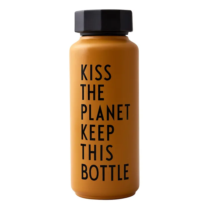 Botella térmica Kiss the planet | Naranja- Imagen del producto n°0