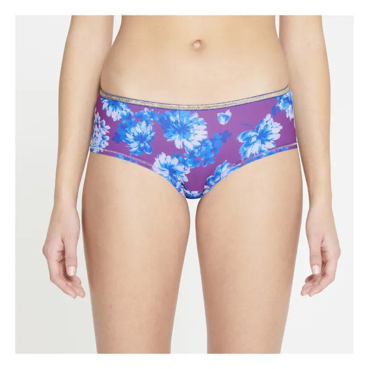 Georgia Floral Shorty | Burgundy- Product image n°2