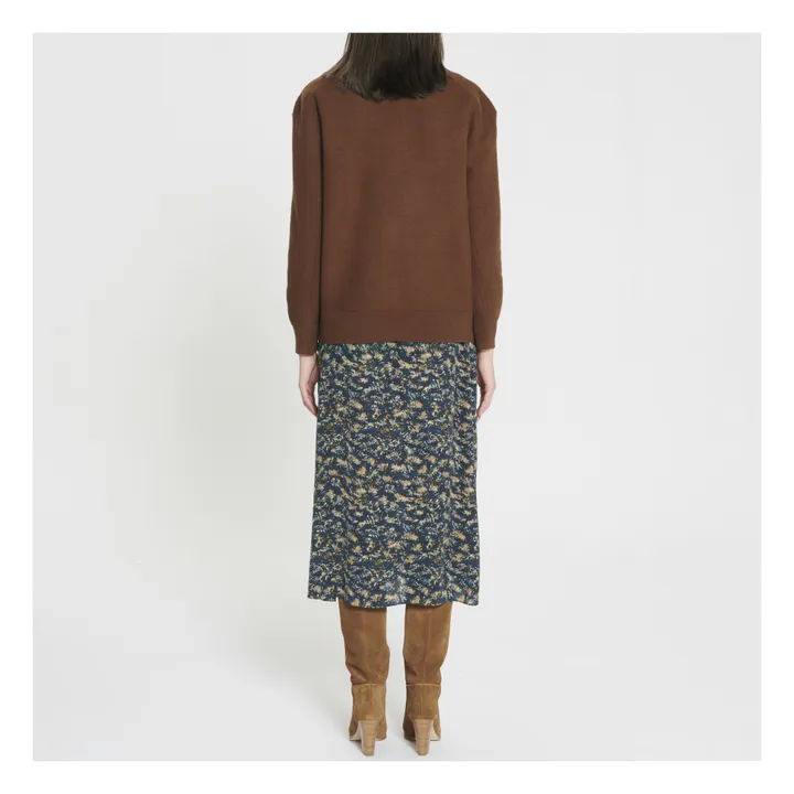 Pullover aus Wolle -Damenkollektion | Braun- Produktbild Nr. 3