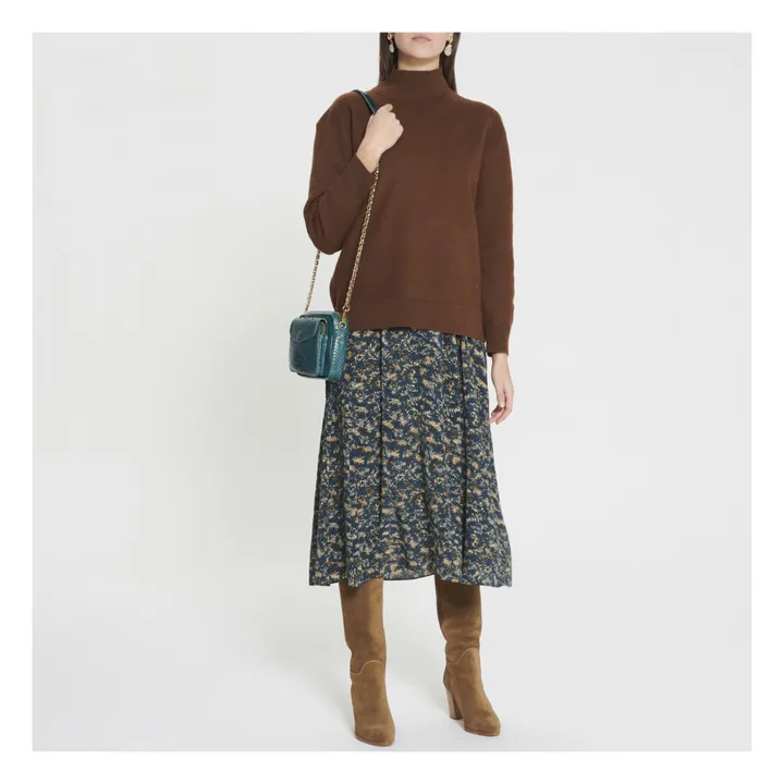 Pullover aus Wolle -Damenkollektion | Braun- Produktbild Nr. 1