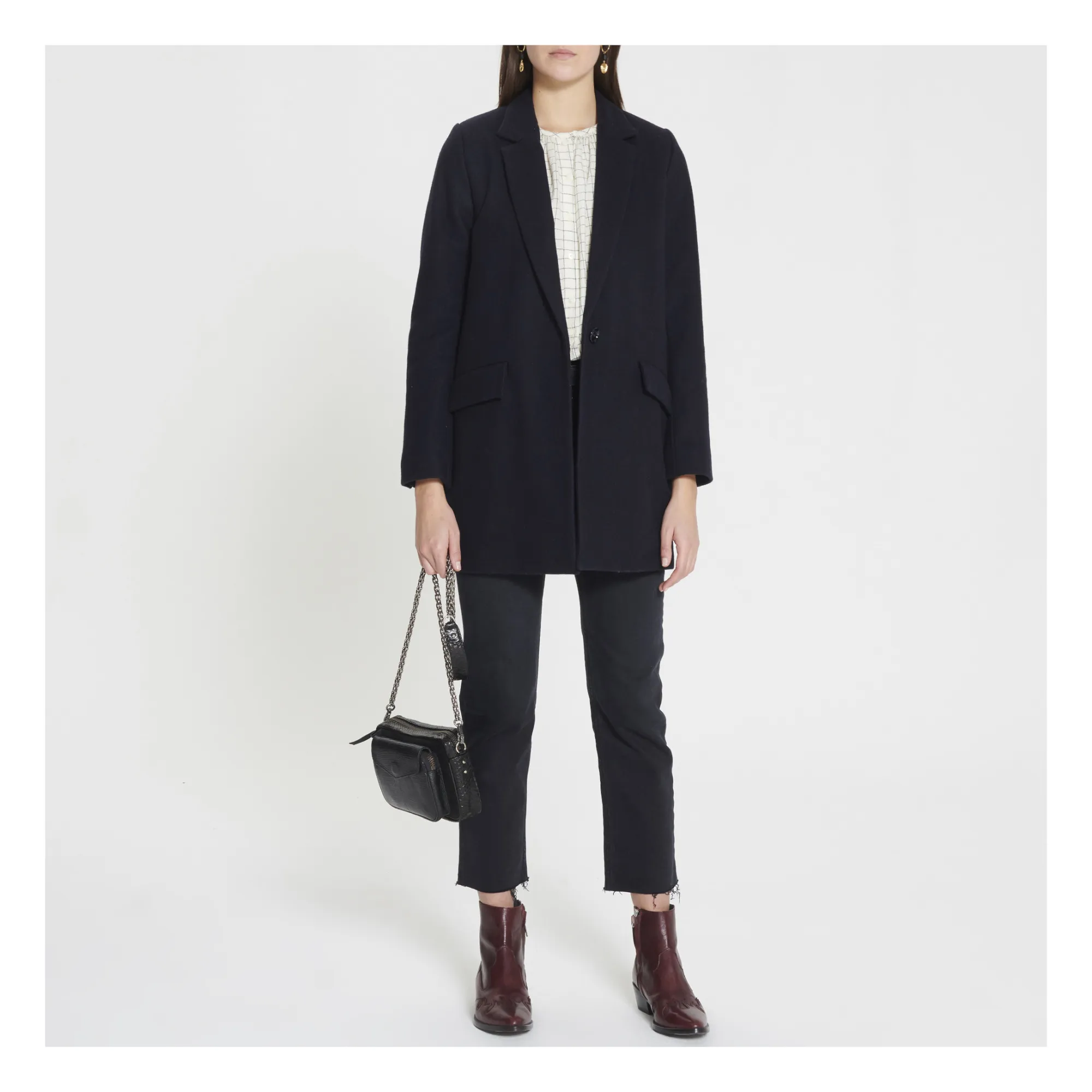 Jacket Manteau Hello Dol Sessun Sessùn Hello Doll Wool Coat Navy