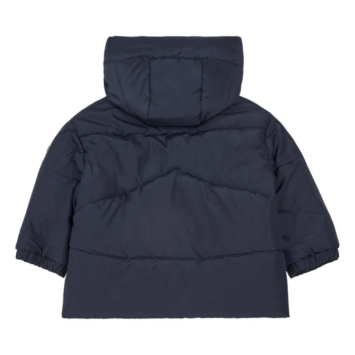 Hooded Down Jacket | Navy blue- Product image n°2