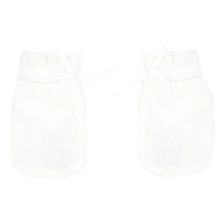 Moufles Coton Bio | Ecru- Image produit n°0