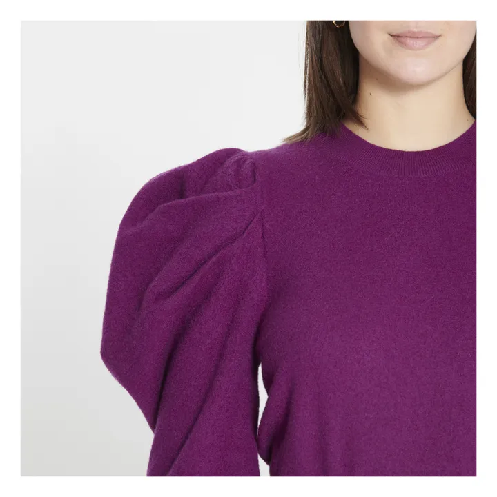 Maglione Marin in lana merino | Viola- Immagine del prodotto n°2