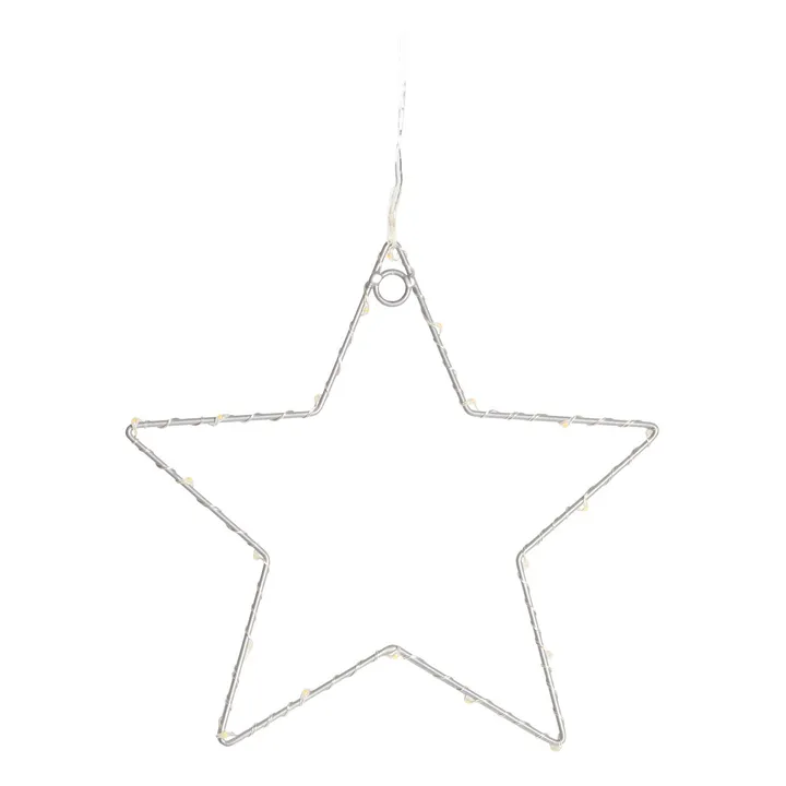 Estrella luminosa - 40 led | Plateado- Imagen del producto n°0
