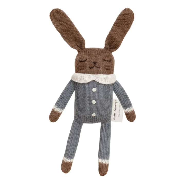 Rabbit Plush Toy | Grey blue- Product image n°0