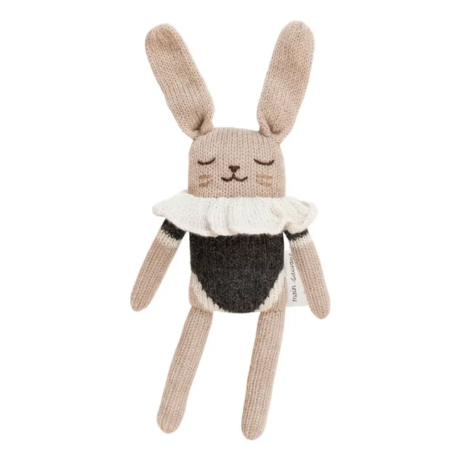 Doudou Lapin Barboteuse | Noir