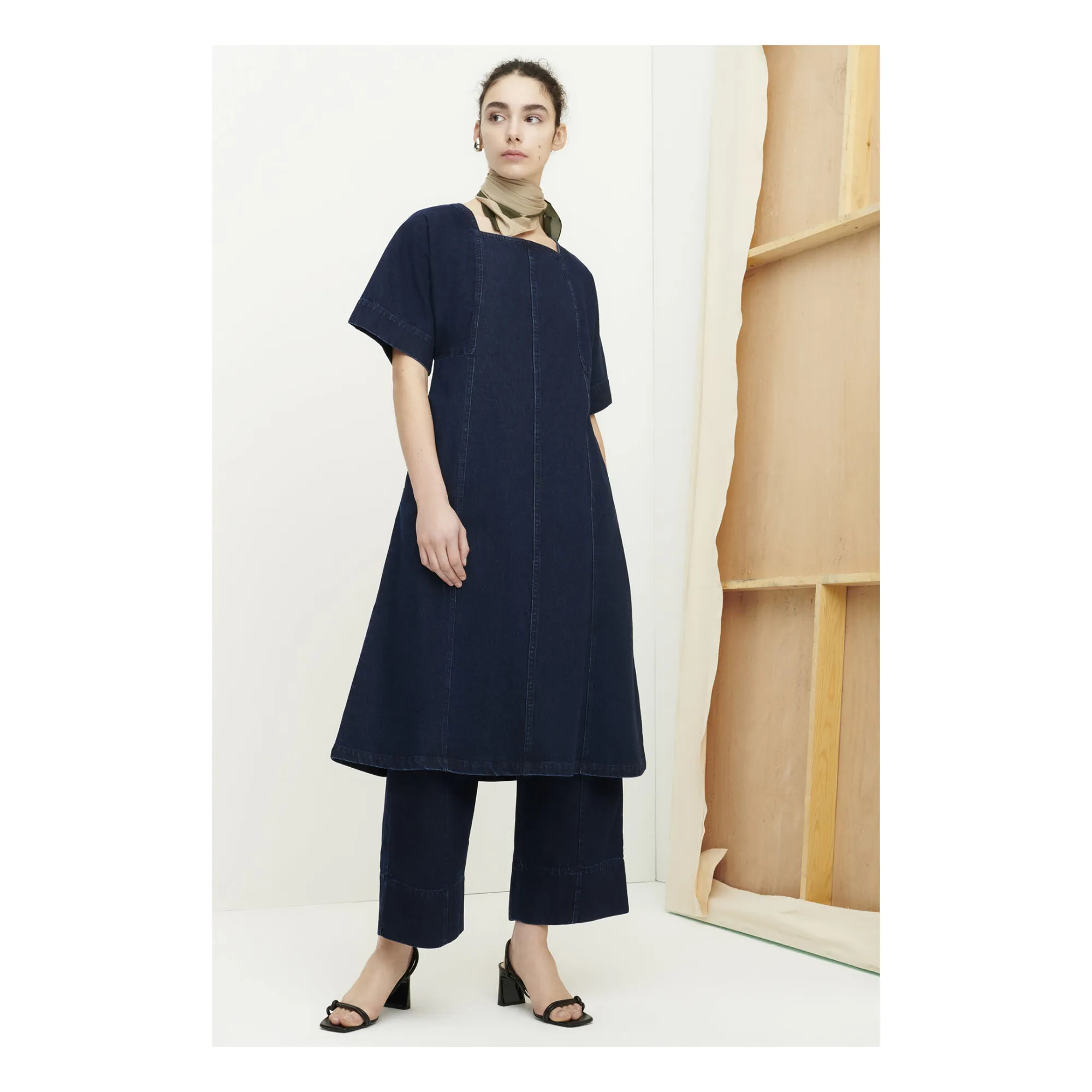 white christmas dresses Kowtow | Buy Outline Dress - Duo Check online main image 1