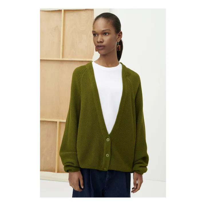 Pullover Escape aus Bio-Baumwolle | Khaki- Produktbild Nr. 2