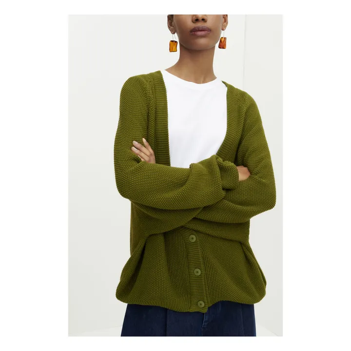 Pullover Escape aus Bio-Baumwolle | Khaki- Produktbild Nr. 3