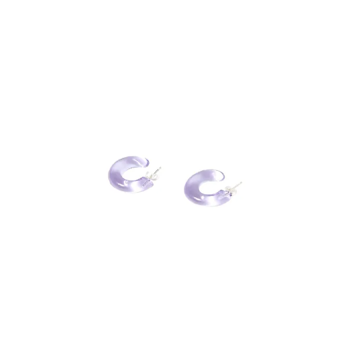 Boucles d'Oreilles Glass | Violet- Image produit n°2