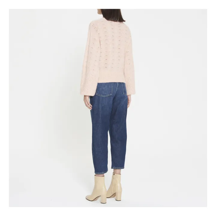 Jersey de punto calado y lana de alpaca | Rosa Palo- Imagen del producto n°4