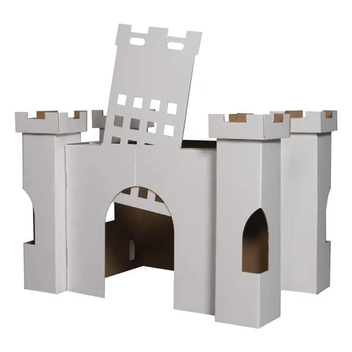 Castillo para colorear de cartón | Blanco- Imagen del producto n°2