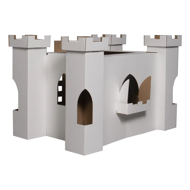 Castillo para colorear de cartón | Blanco- Imagen del producto n°3