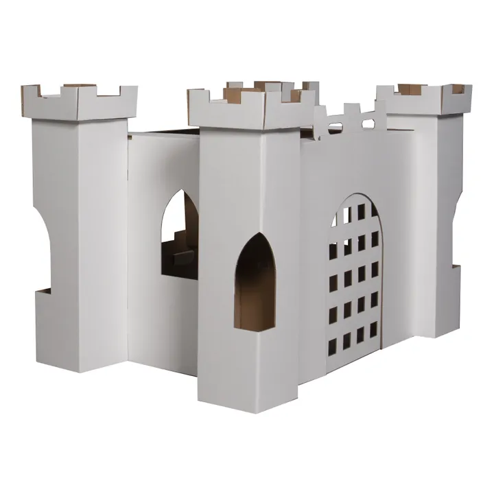 Castillo para colorear de cartón | Blanco- Imagen del producto n°5