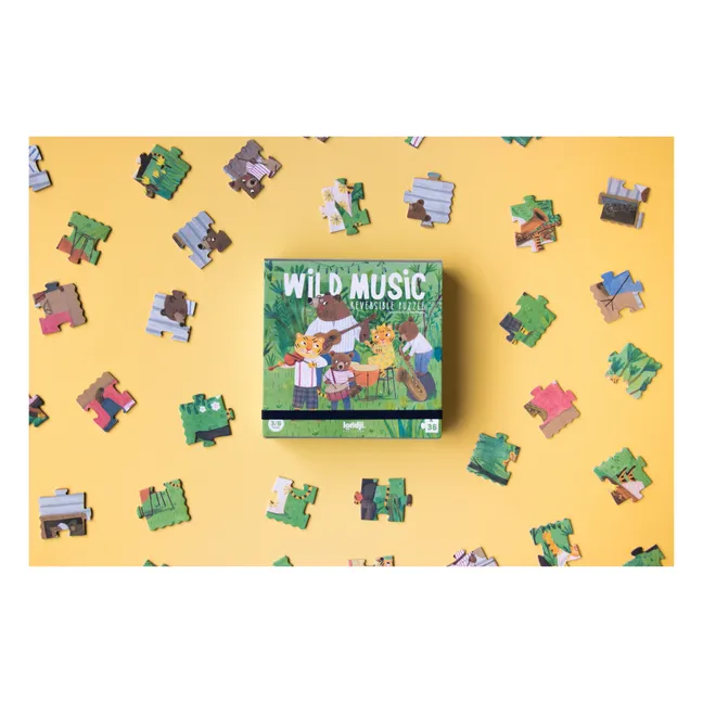 Puzzle doble cara Wild Music - 36 piezas