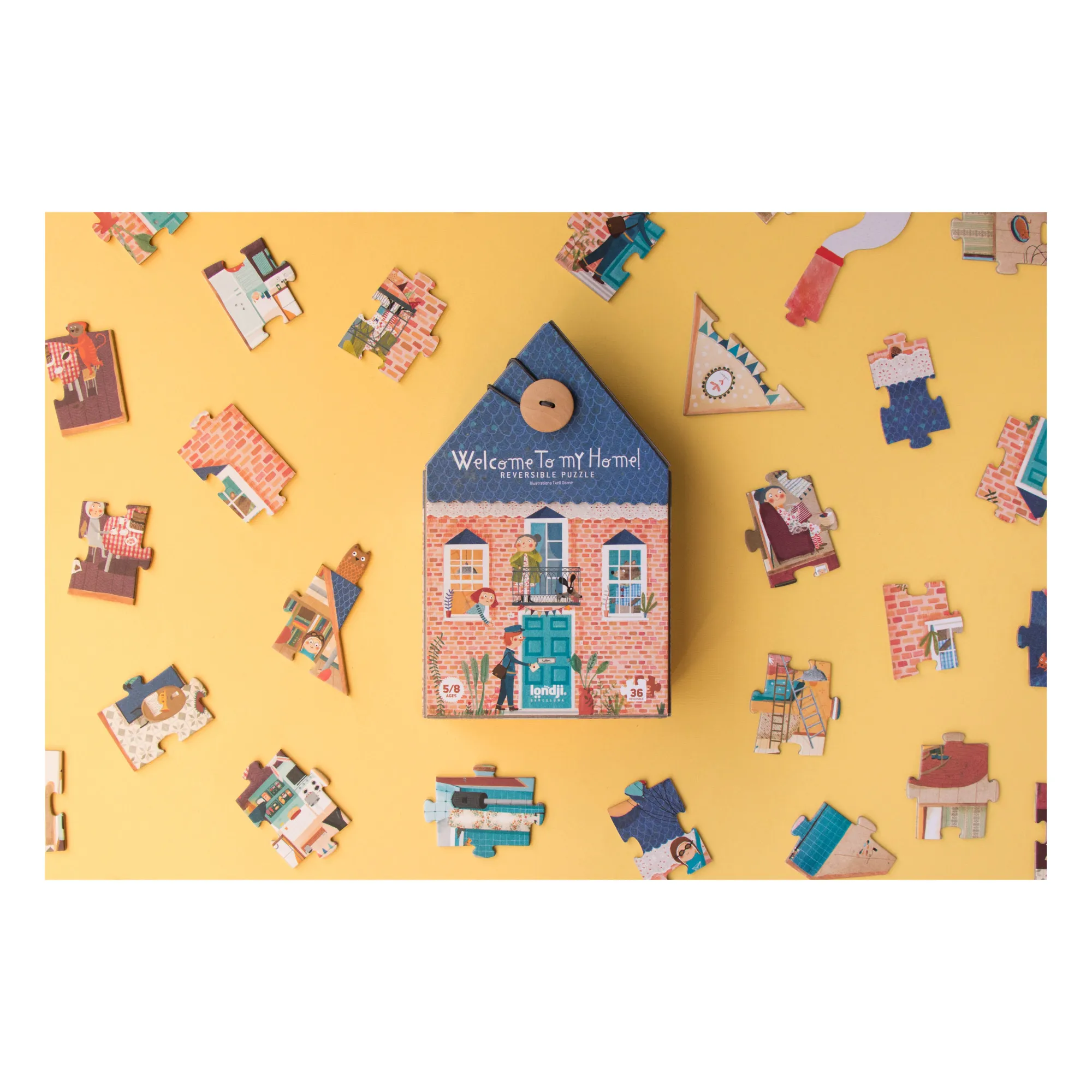 Puzzle recto-verso Welcome to my Home - 36 pièces- Image produit n°1