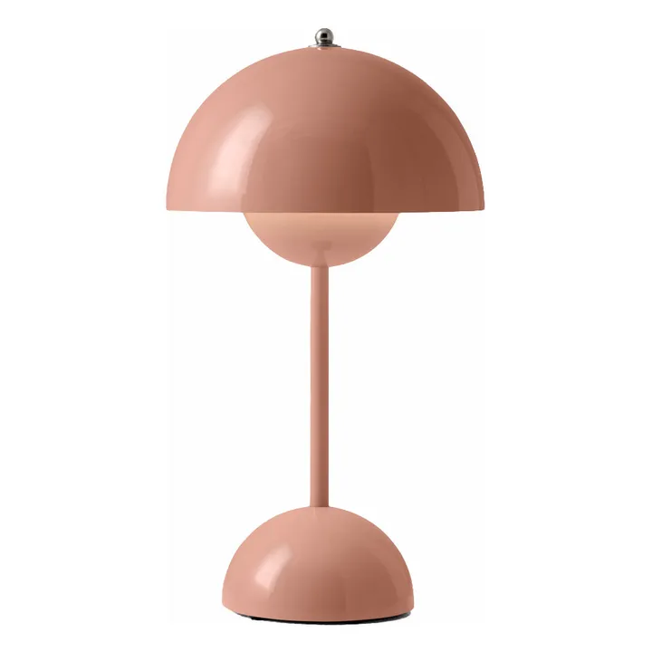 Lampada da tavolo portatile Flowerpot | Beige rosato- Immagine del prodotto n°0