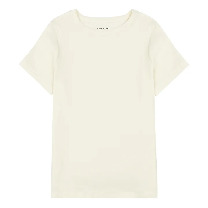 Camiseta de algodón orgánico | Blanco Roto- Imagen del producto n°0