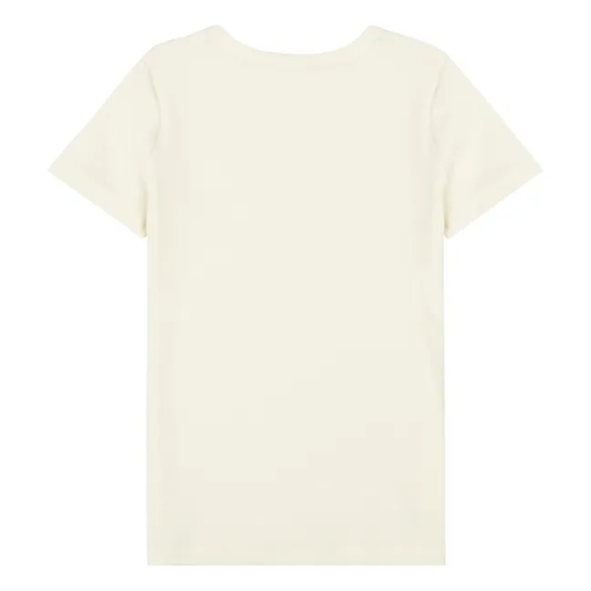 Camiseta de algodón orgánico | Blanco Roto
