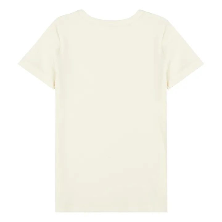 Camiseta de algodón orgánico | Blanco Roto- Imagen del producto n°1