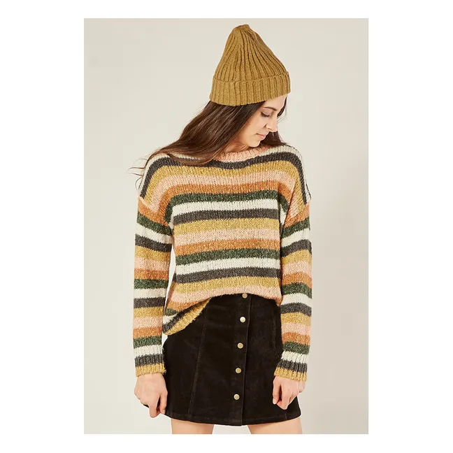 Striped Sweater - Women's Collection  | Green