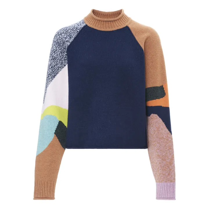 See by Chloé - Jacquard Woollen Jumper - Navy blue | Smallable