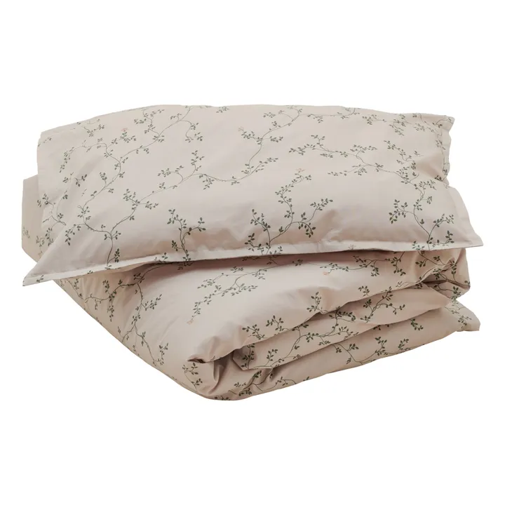 Parure de lit Botany en percale de coton | Vert- Image produit n°0