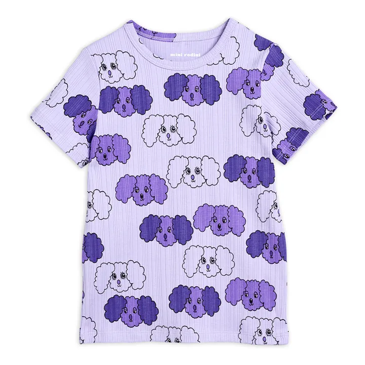 T-shirt Chien Coton Bio | Violet- Image produit n°0