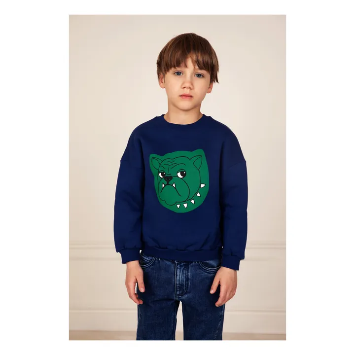 Suéter Bulldog algodón bio | Azul Marino- Imagen del producto n°1
