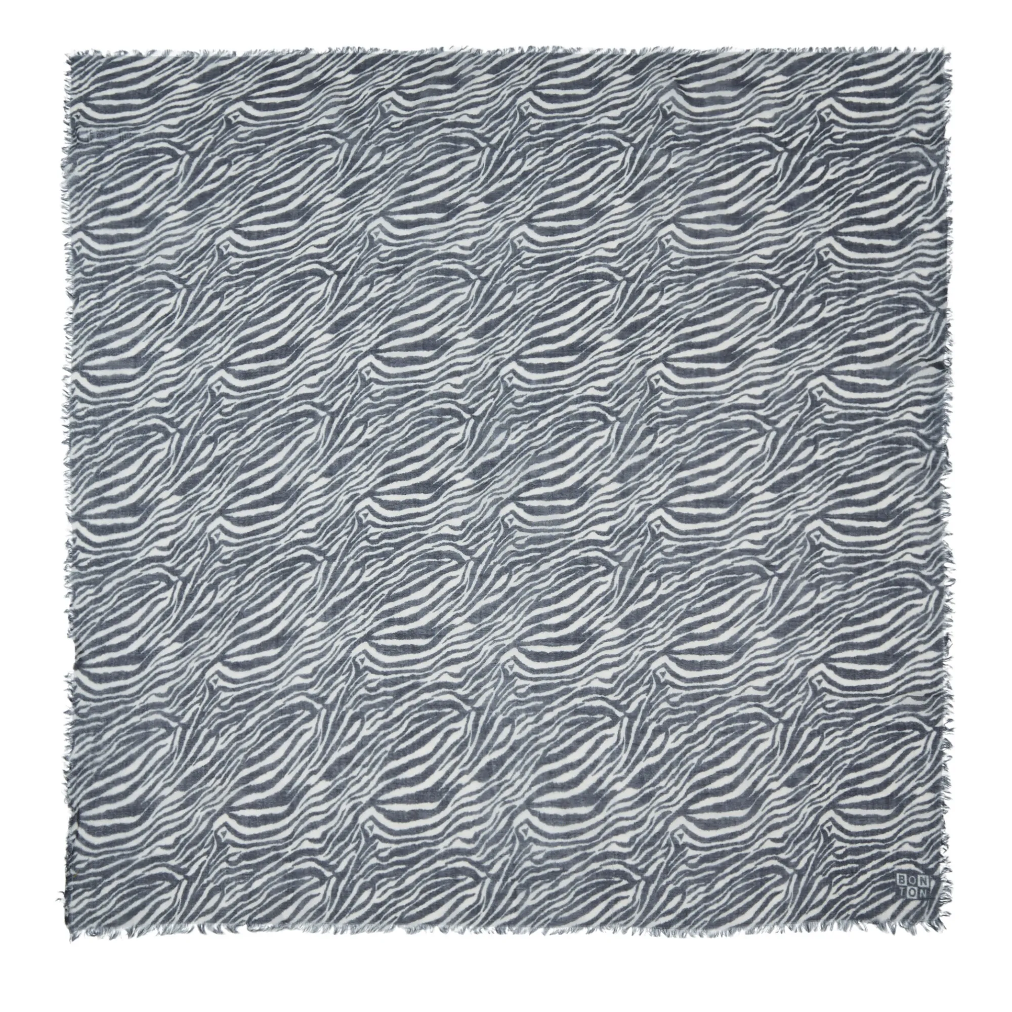 Bonton Black Zebra Scarf