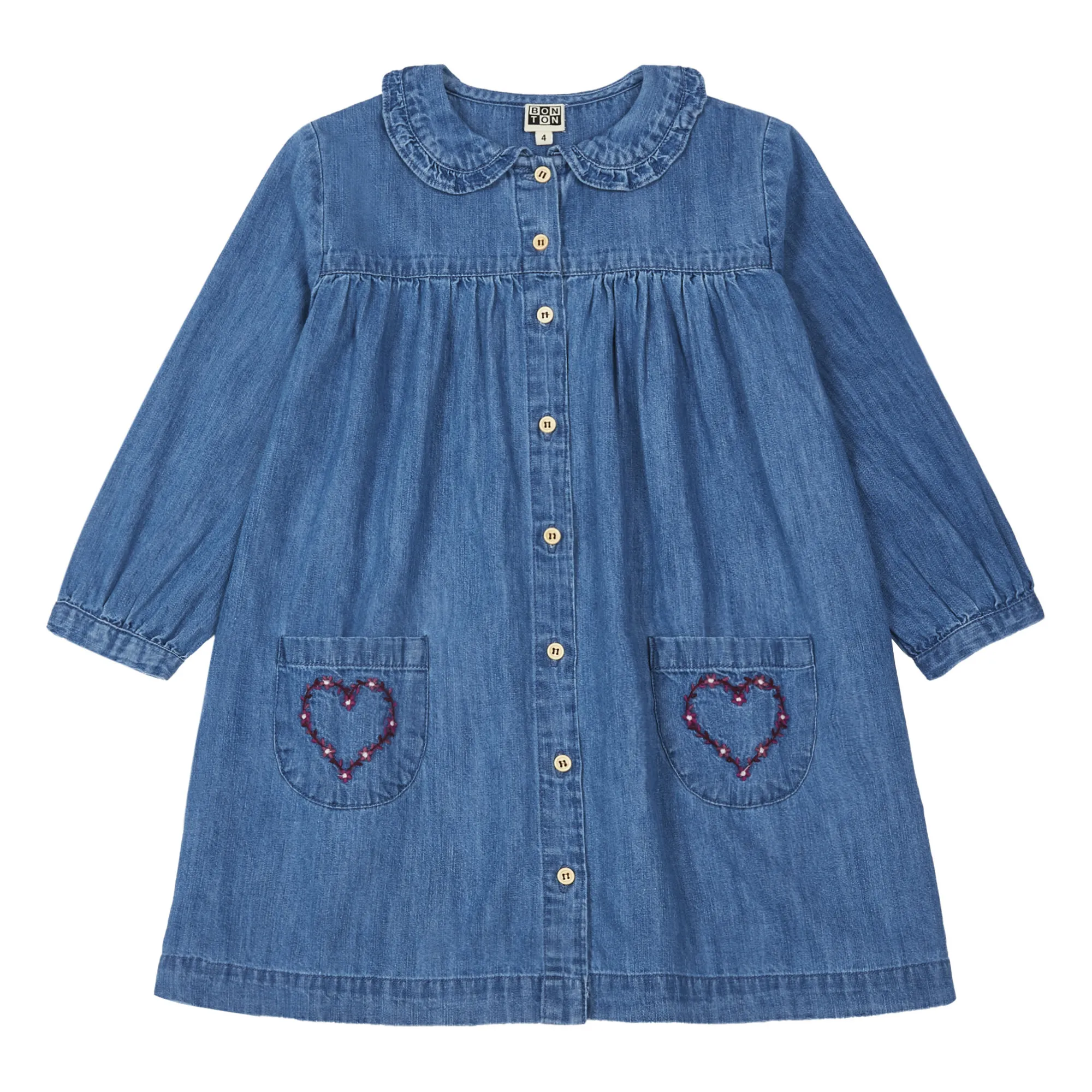 white christmas dresses Bonton Raw Denim Lobster Dress main image 1