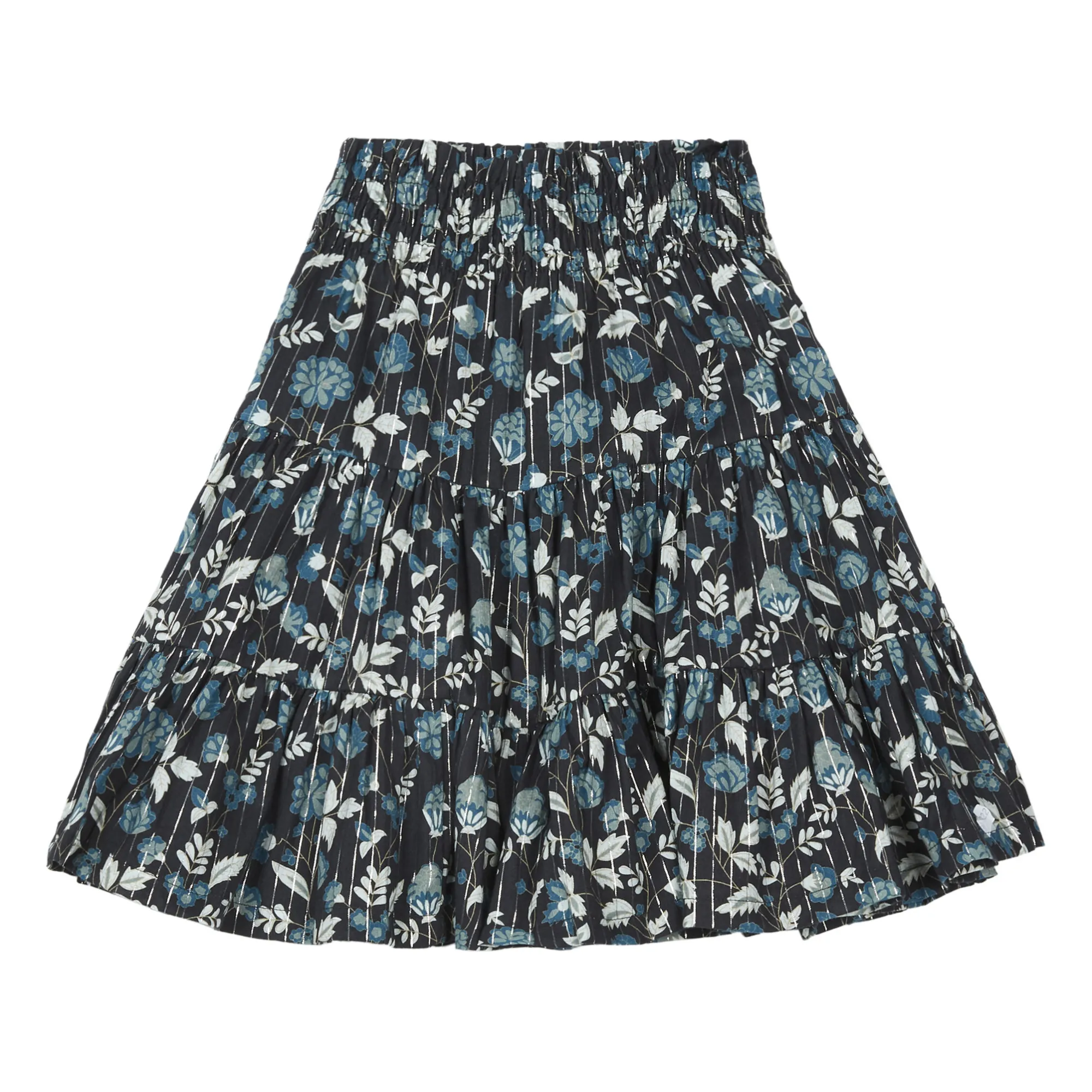Bonton Midnight Blue Sofia Floral Skirt