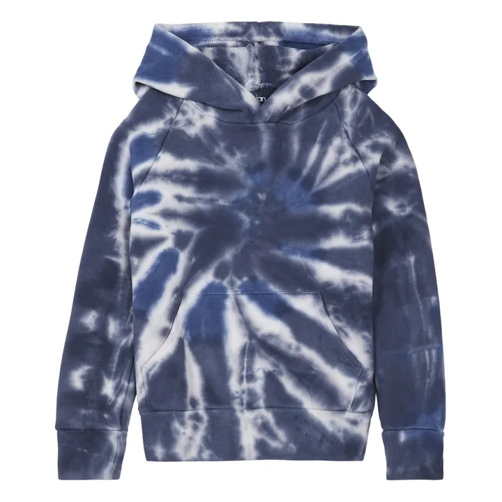 Sweatshirt mit Kapuze Tie&Dye | Petroleumblau- Produktbild Nr. 0