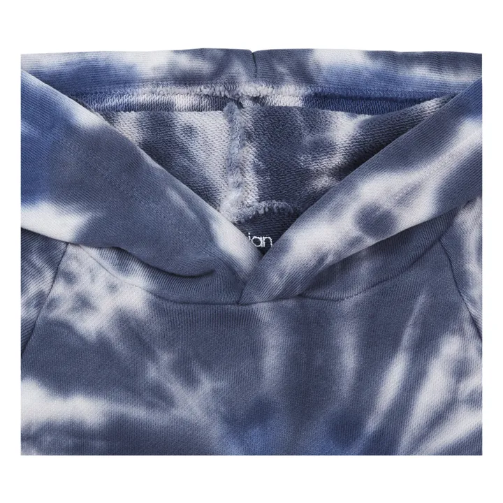 Sweatshirt mit Kapuze Tie&Dye | Petroleumblau- Produktbild Nr. 1