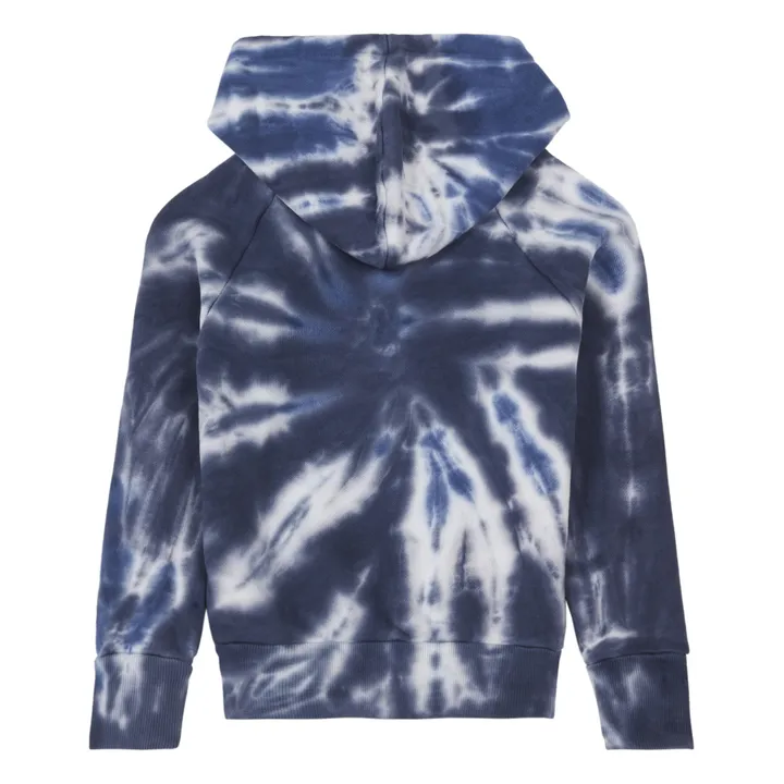 Sweatshirt mit Kapuze Tie&Dye | Petroleumblau- Produktbild Nr. 2