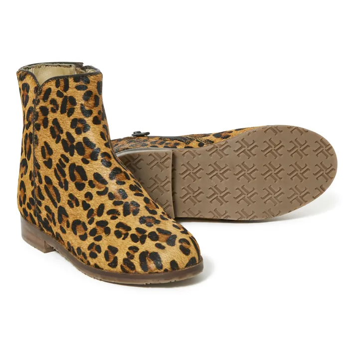 Leopard Lucia Boots | Camel- Product image n°2