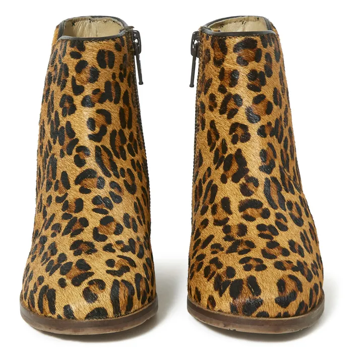 Leopard Lucia Boots | Camel- Product image n°3