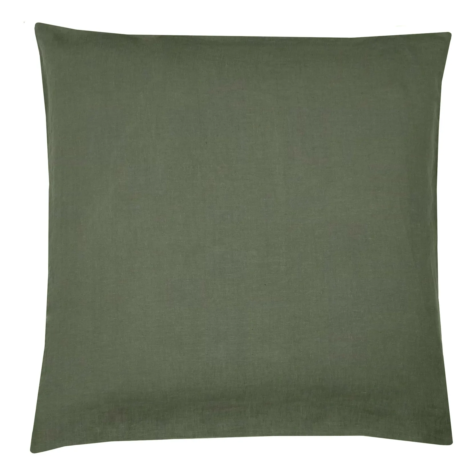 Communauté De Biens Khaki Washed Linen Pillowcase