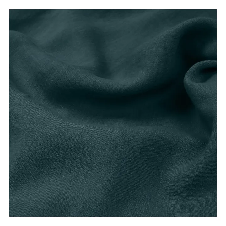 Washed linen pillowcase | Faded Blue- Product image n°3
