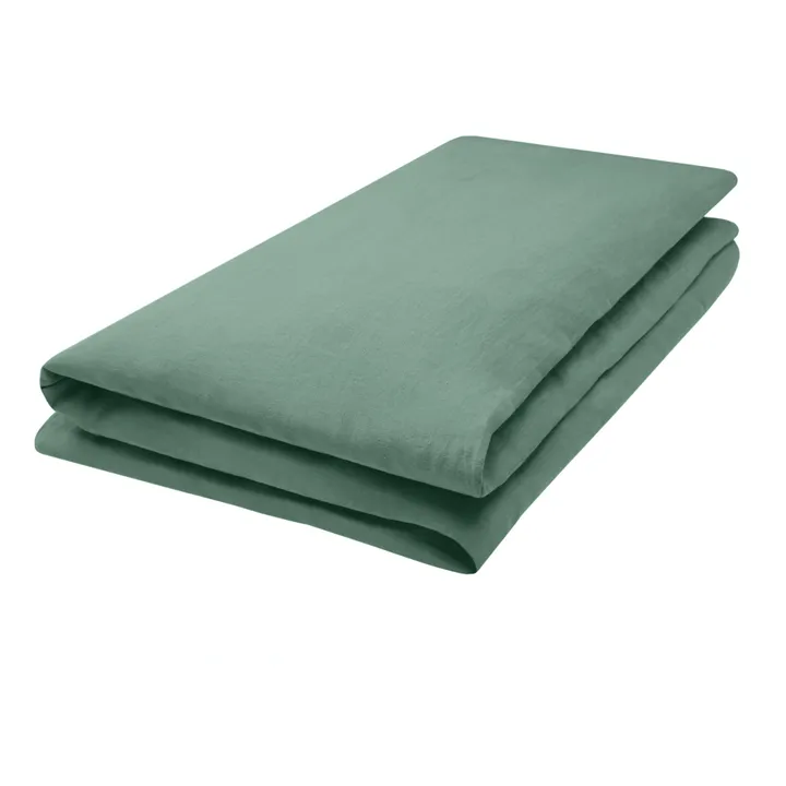 Washed Linen Duvet Cover | Sage- Product image n°0