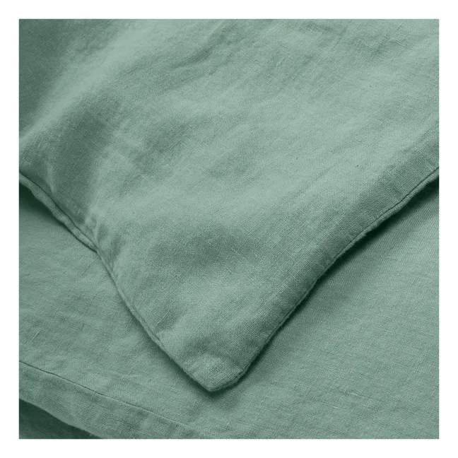 Funda nórdica de lino lavado | Salvia