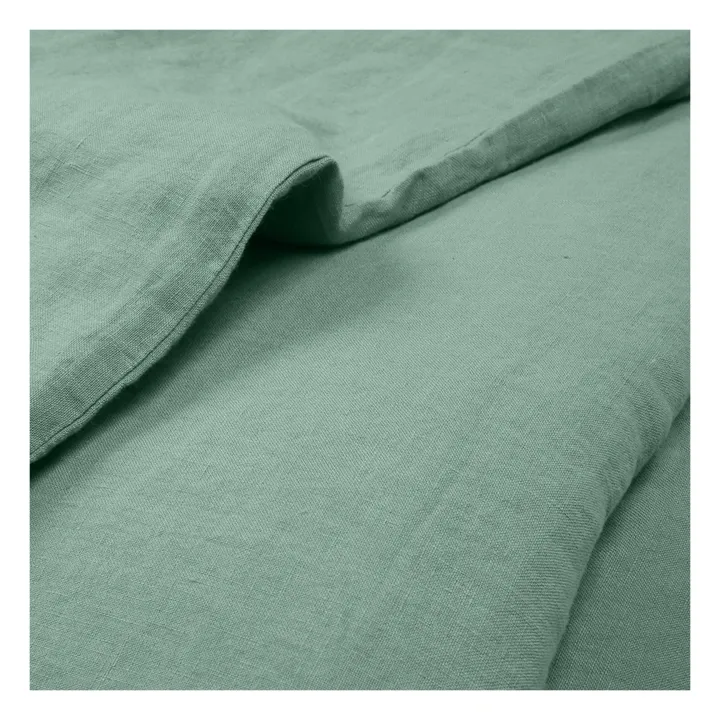 Funda nórdica de lino lavado | Salvia- Imagen del producto n°2
