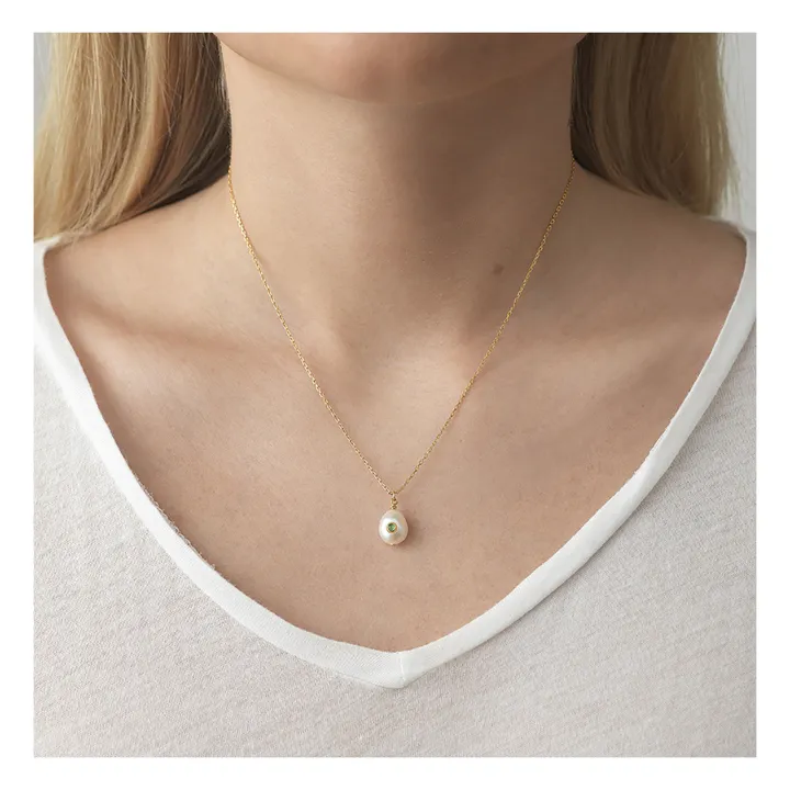 Halskette Baroque Pearl | Grün- Produktbild Nr. 1