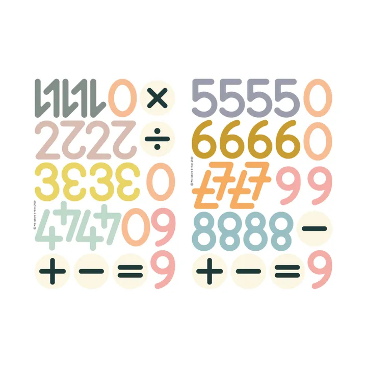 Magnets Mathématiques - 52 chiffres et symboles- Image produit n°3
