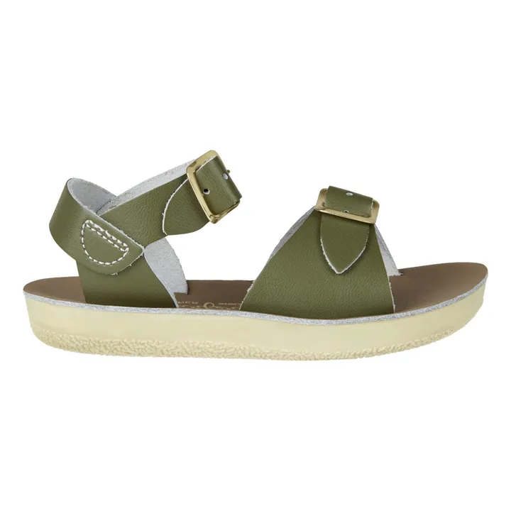 Sandali in pelle impermeabili Surfer | Verde militare- Immagine del prodotto n°0